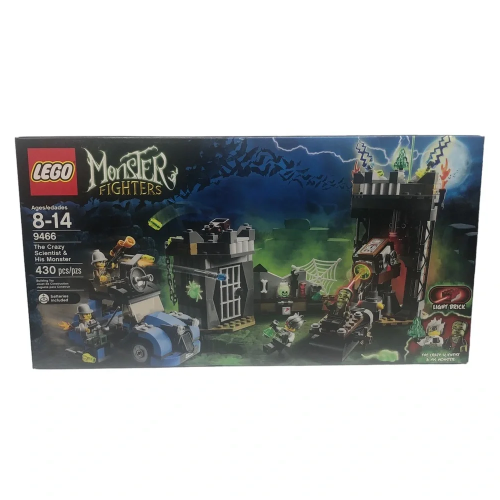 Lego 9466 Monster Fighters Crazy Scientist & His Monster Retired
